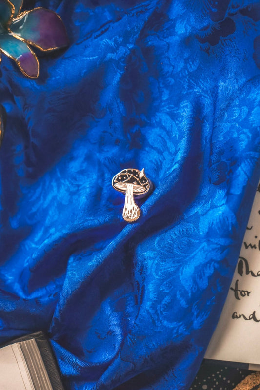 Celestial Mushroom Mini Pin