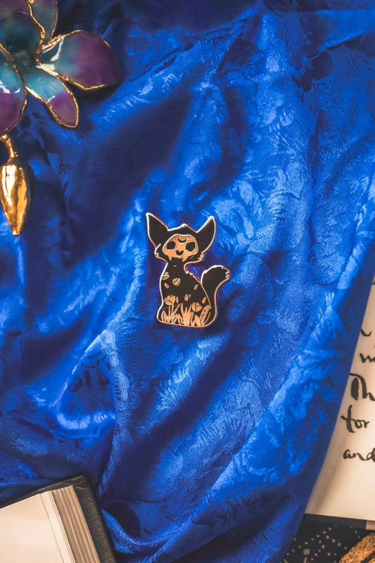 Black Cat Witchy Pin