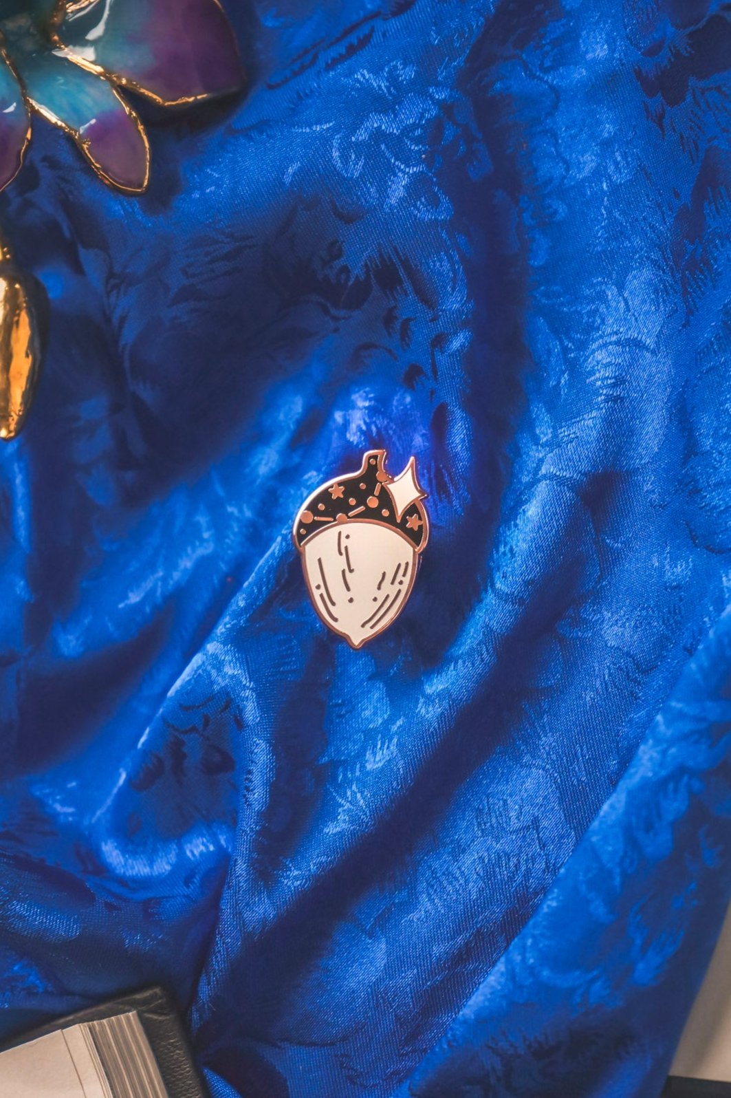 Celestial Acorn Mini Pin