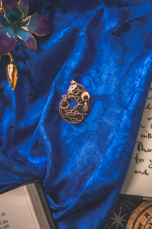 Celestial Fox Enamel Pin