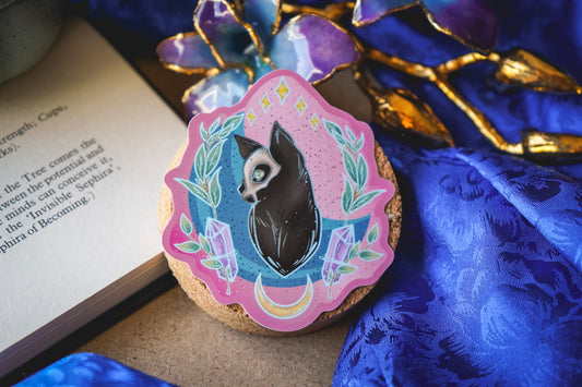 Cat Skull Sticker