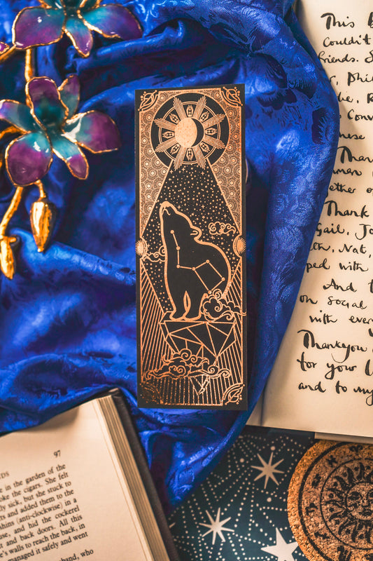 Celestial Bear Gold Bookmark