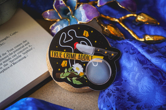 True Crime Addict Sticker