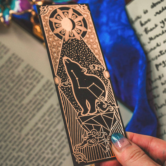 Bear Gold Bookmark