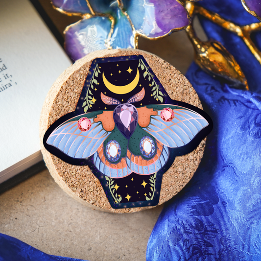 Blue Moth Sticker