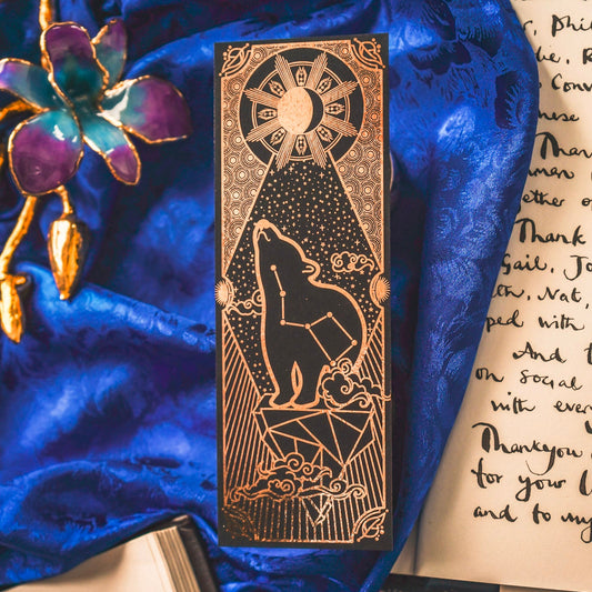 Celestial Bear Gold Bookmark