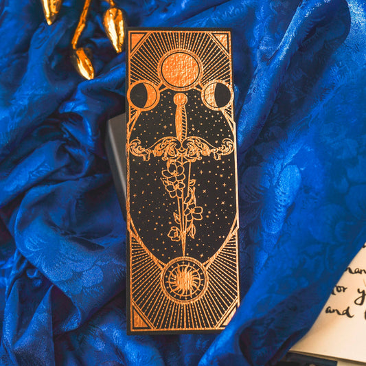 Celestial Dagger Rose Gold Bookmark