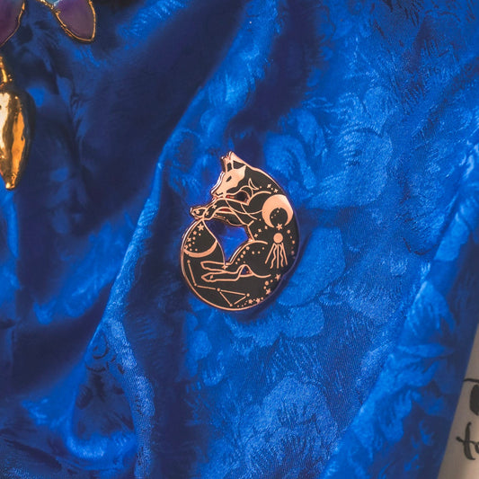 Celestial Fox Enamel Pin