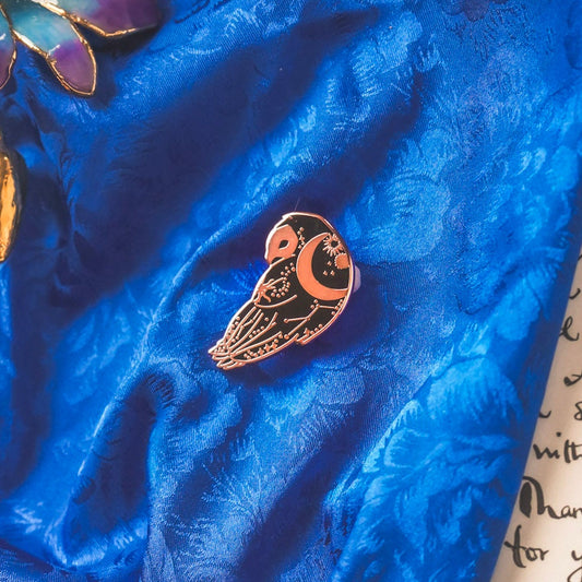 Celestial Owl  Enamel Pin