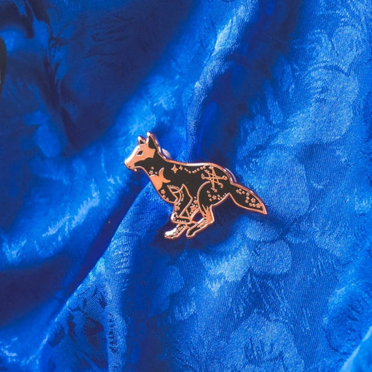 Celestial Wolf Pin