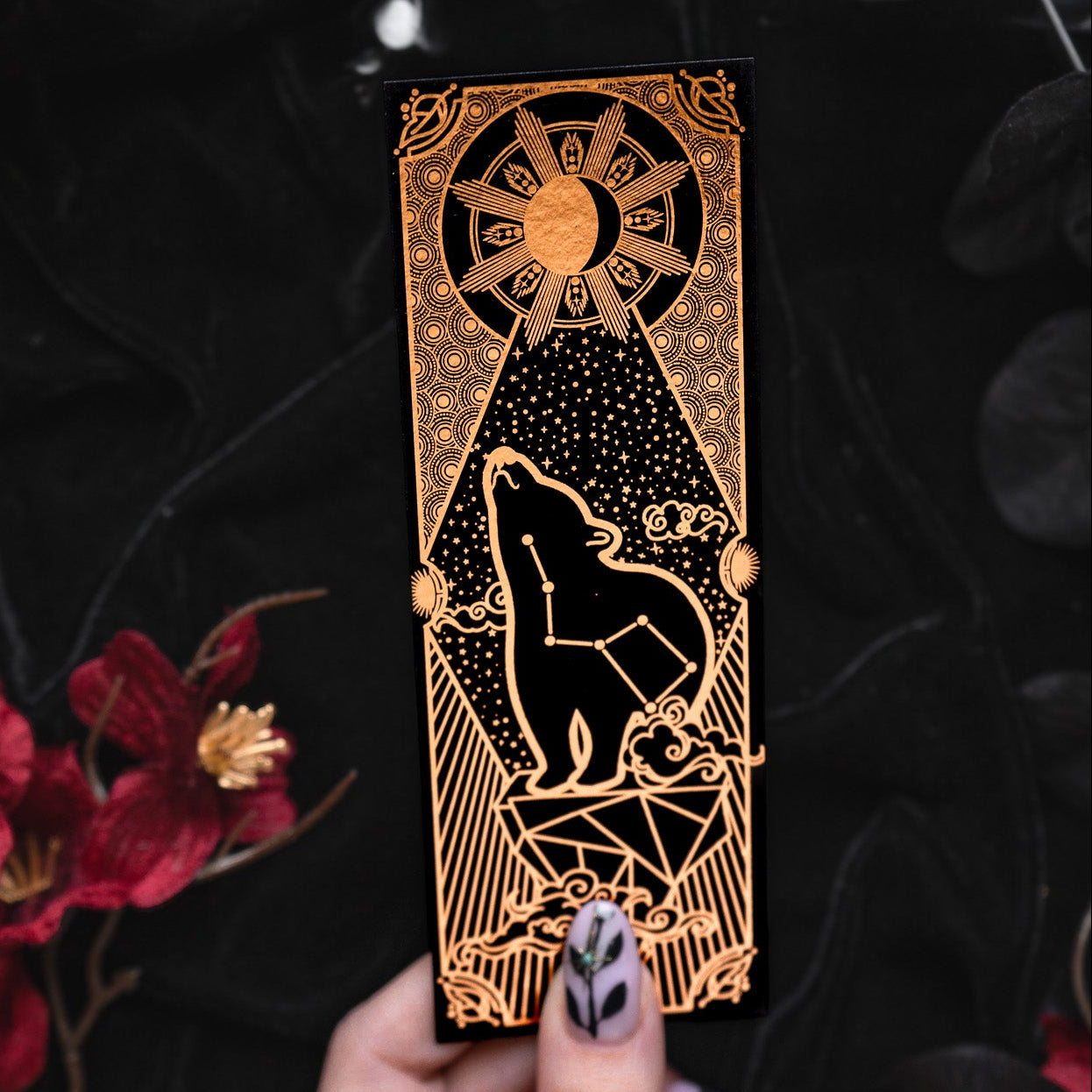 Celestial Bear Gold - Bookmark bonesandgardens