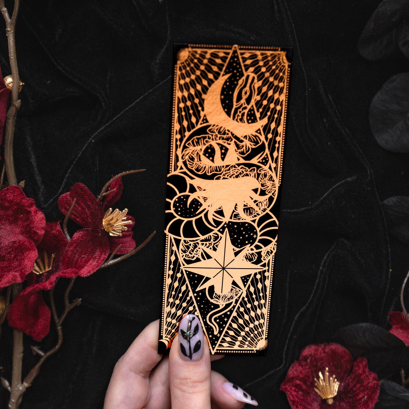 Snake Moon Star and Sun -  Bookmark bonesandgardens