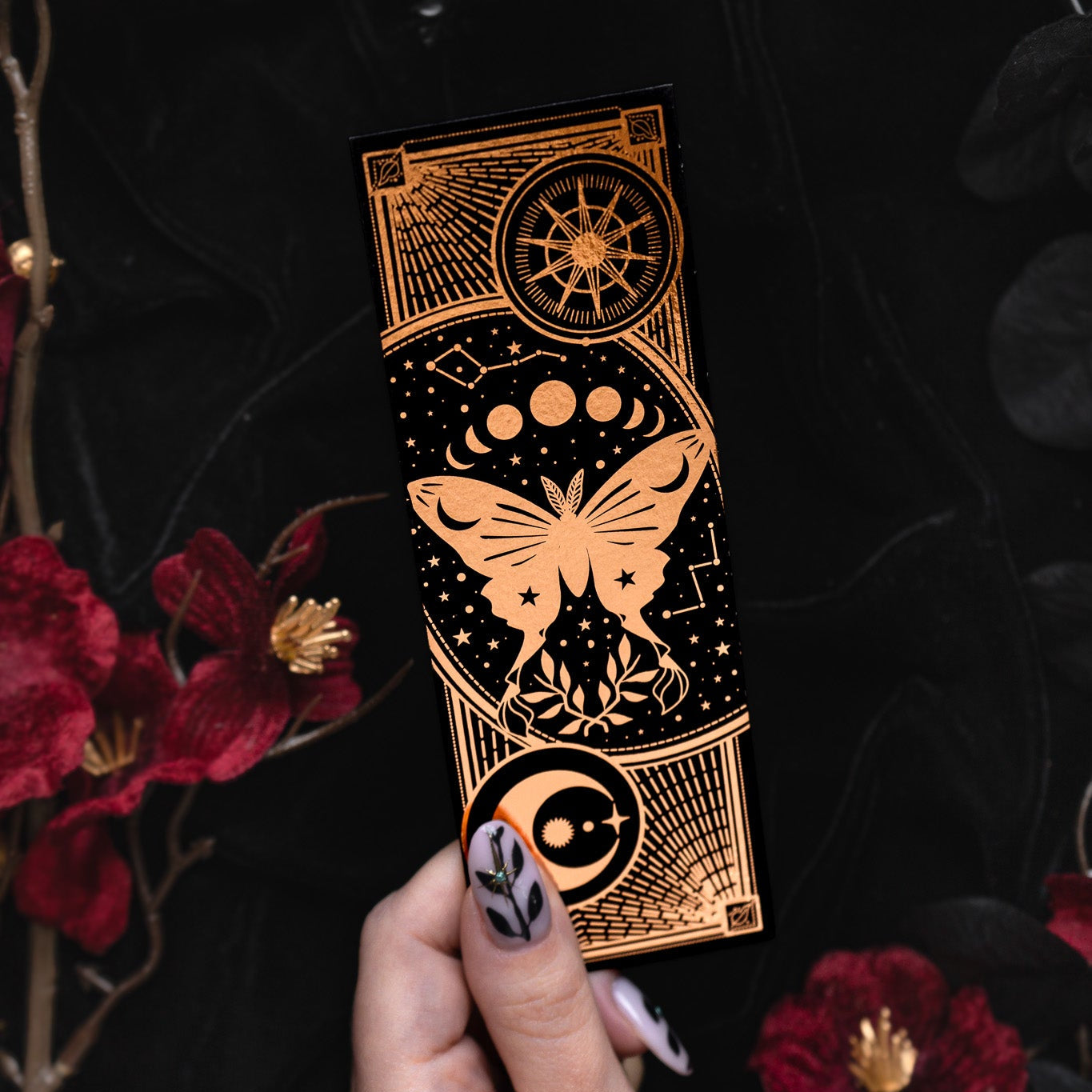 Celestial Moth Bookmark bonesandgardens