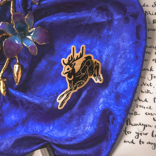 Celestial Deer - Gold Sticker