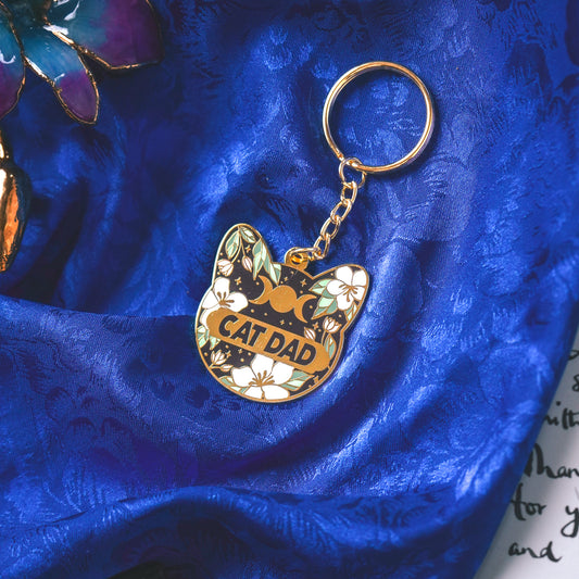 Cat Dad Celestial - Keychain