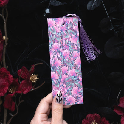 Amethyst with Lotus flower - Pisces Birthstone - Bookmark bonesandgardens
