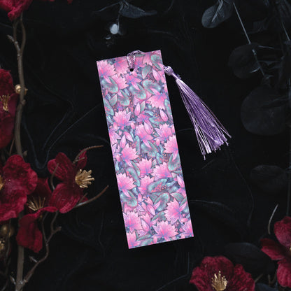 Amethyst with Lotus flower - Pisces Birthstone - Bookmark bonesandgardens
