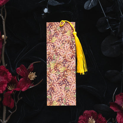 Topaz stone with Chrysanthemum - Scorpio Birthstone Bookmark bonesandgardens