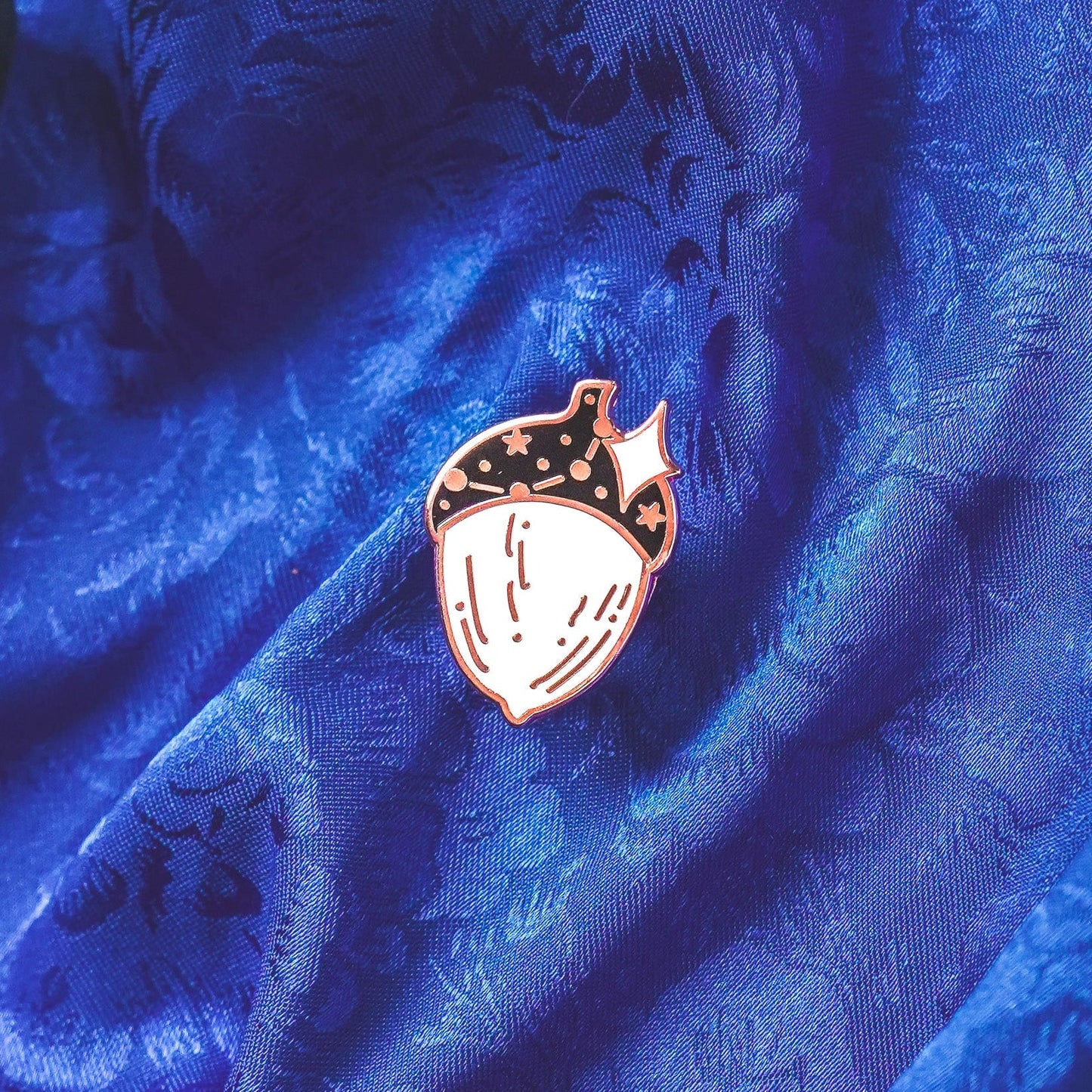 Celestial Acorn - Mini Enamel Pin bonesandgardens