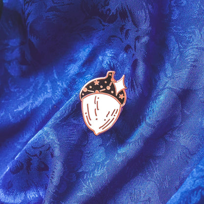Celestial Acorn - Mini Enamel Pin bonesandgardens