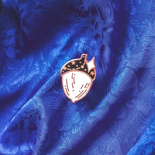Celestial Acorn - Mini Enamel Pin