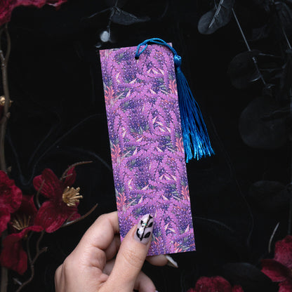 Sodalite stone with Lavenders - Sagittarius Birthstone - Bookmark bonesandgardens