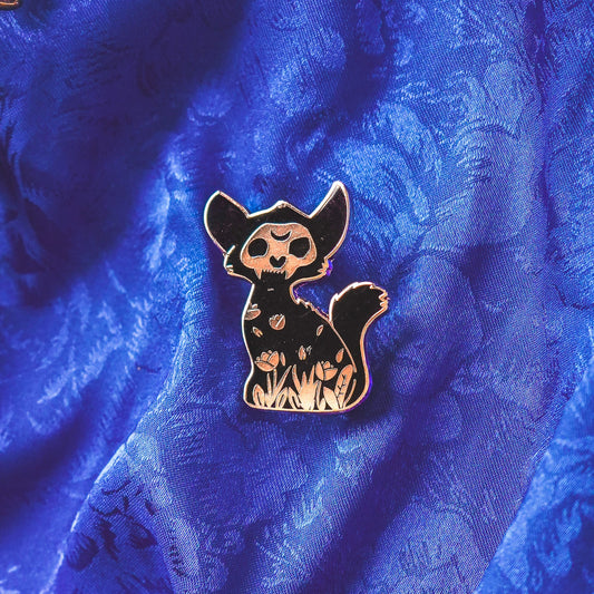 Witchy Black Cat - Enamel Pin