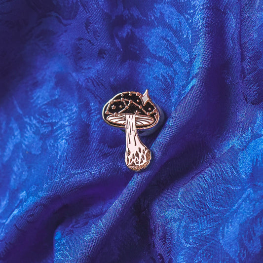 Celestial Mushroom - Mini Enamel Pin