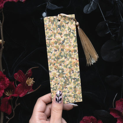 Onyx with Jasmines - Capricorn Birthstone - Bookmark bonesandgardens