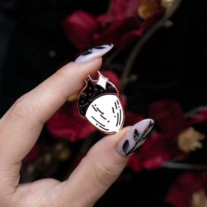 Celestial Acorn - Mini Enamel Pin bonesandgardens