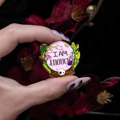 I Am Enough - Enamel Pin bonesandgardens