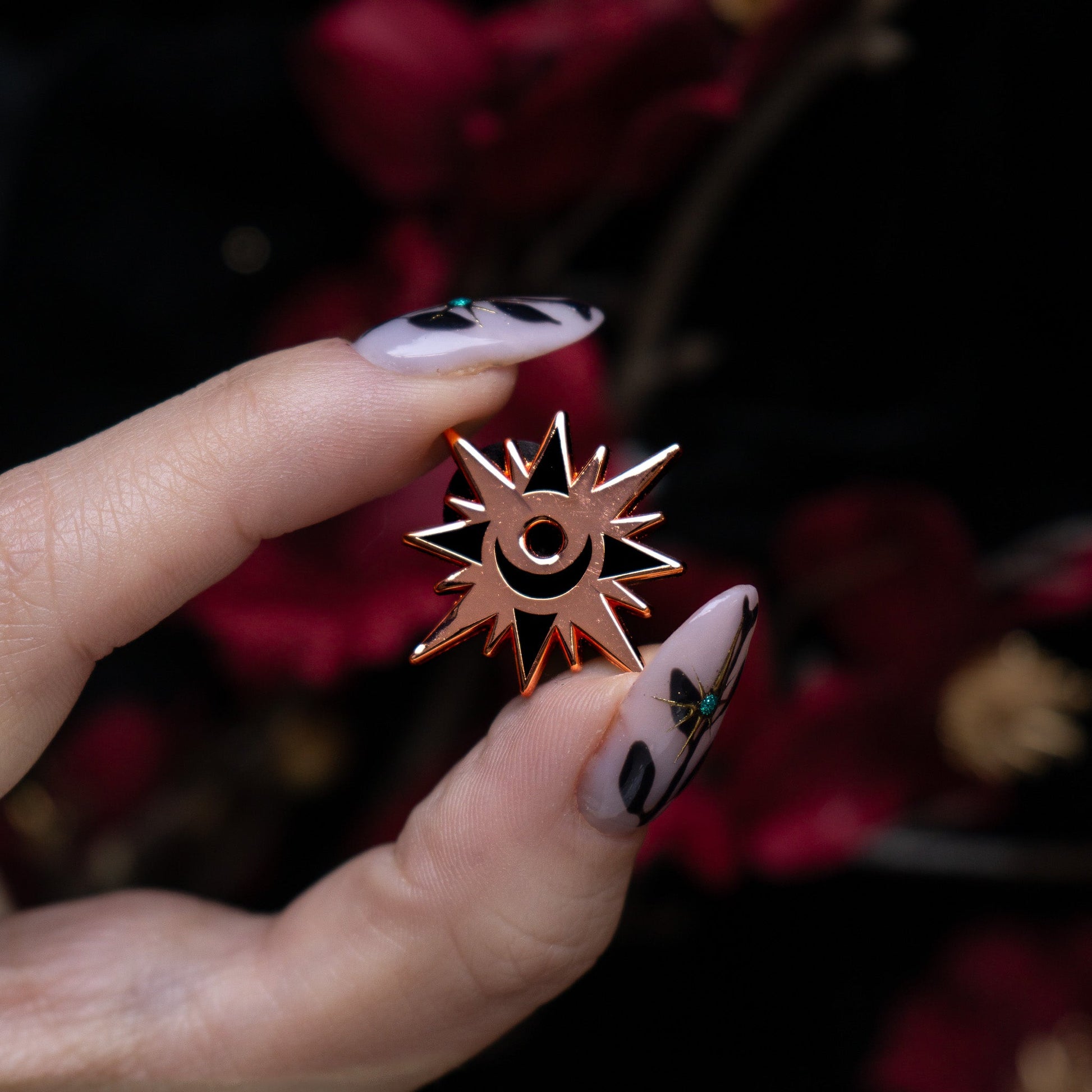 Star Moon Sun - Mini Enamel Pin bonesandgardens