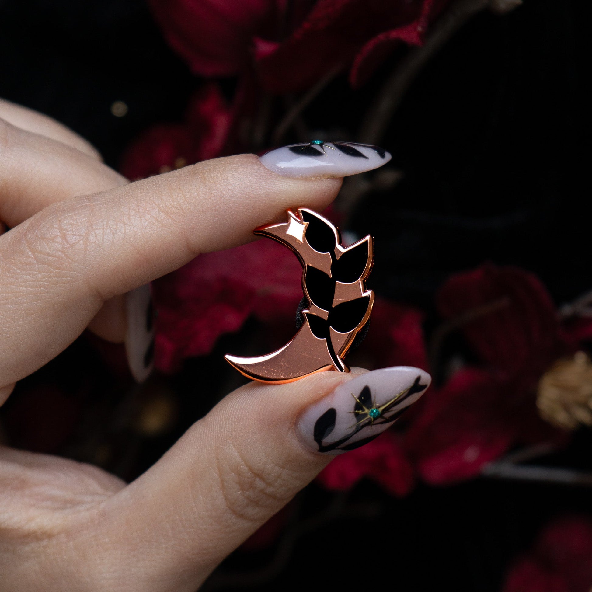 Moon - Mini Enamel Pin bonesandgardens