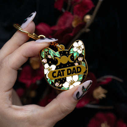 Cat Dad Celestial - Keychain bonesandgardens