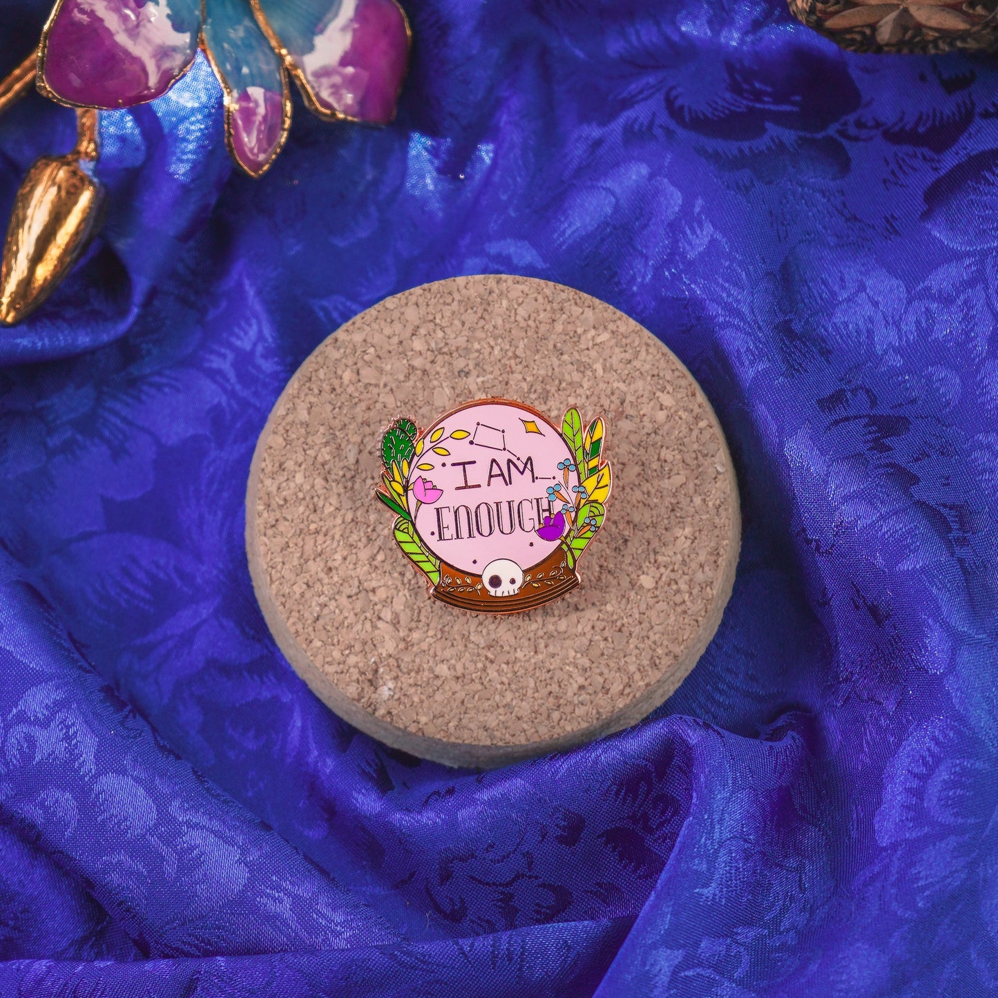 I Am Enough - Enamel Pin bonesandgardens