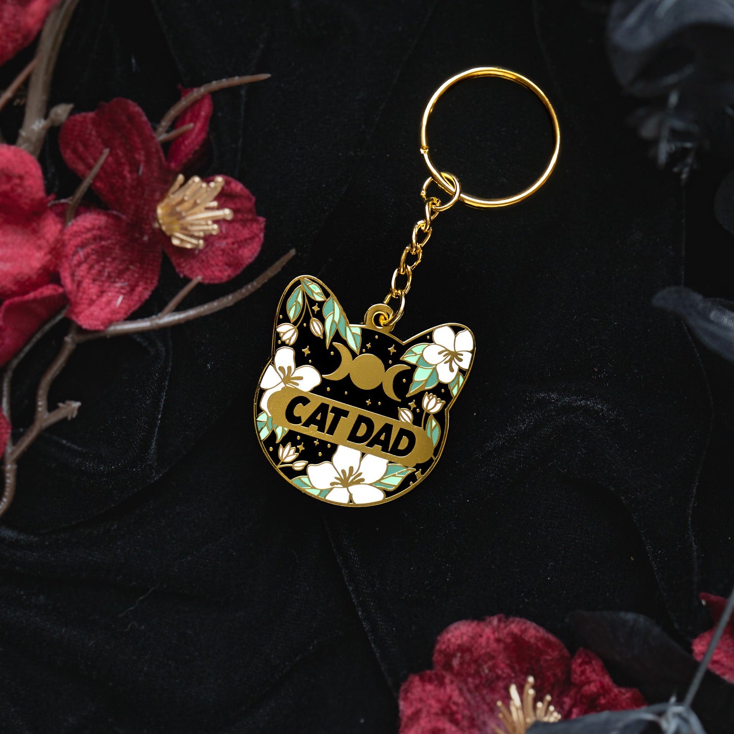 Cat Dad Celestial - Keychain bonesandgardens