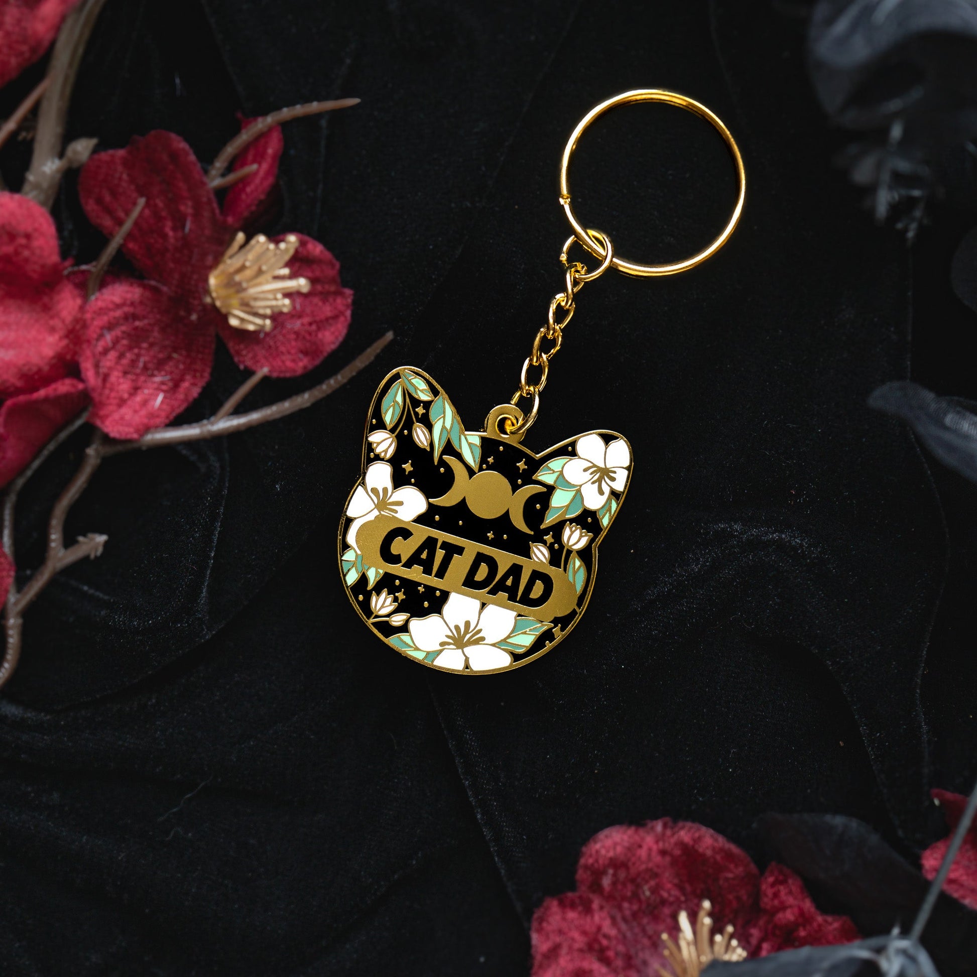 Cat Dad Celestial - Keychain bonesandgardens