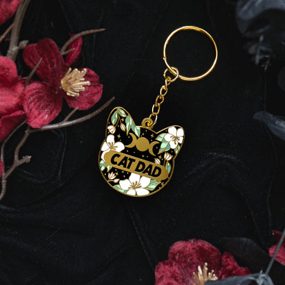 Cat Dad Celestial - Keychain bonesandgardens