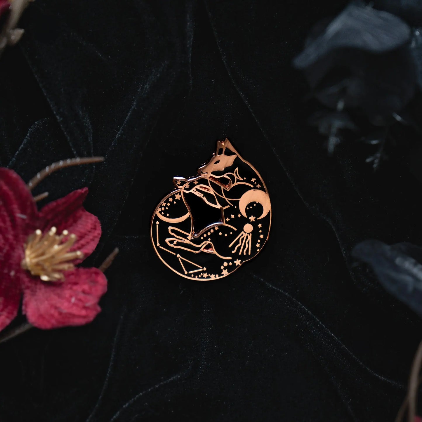 Celestial Fox - Enamel Pin bonesandgardens