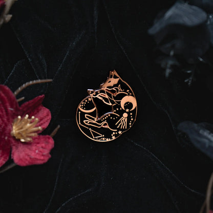 Celestial Fox - Enamel Pin bonesandgardens