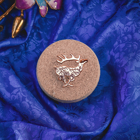 White Deer - Enamel Pin