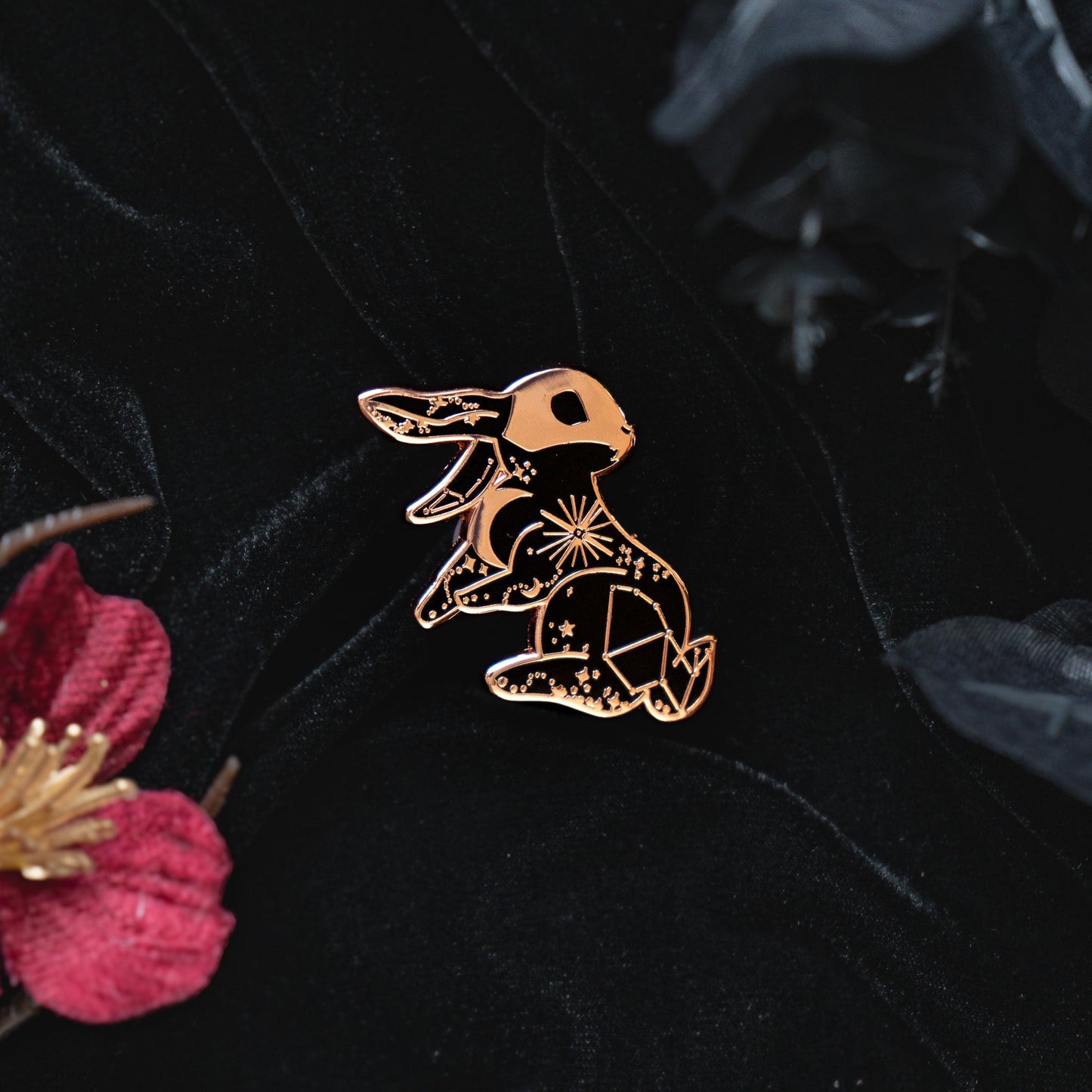 Celestial Rabbit - Enamel Pin bonesandgardens