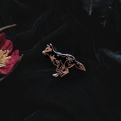Celestial Wolf - Enamel Pin bonesandgardens