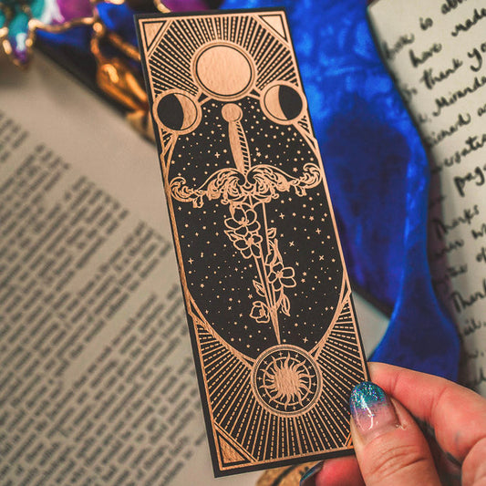 Dagger Rose Gold Bookmark