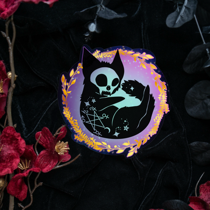 Celestial Cat Sticker bonesandgardens