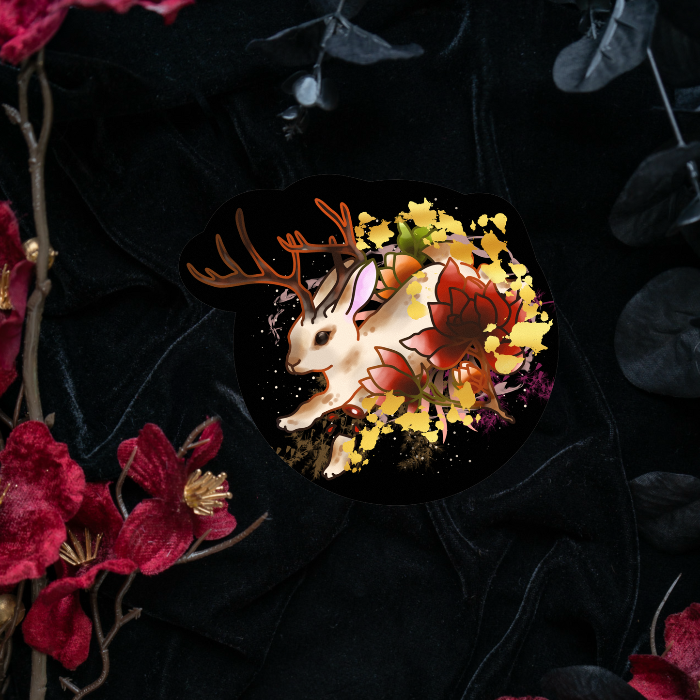 Jackalope Sticker bonesandgardens