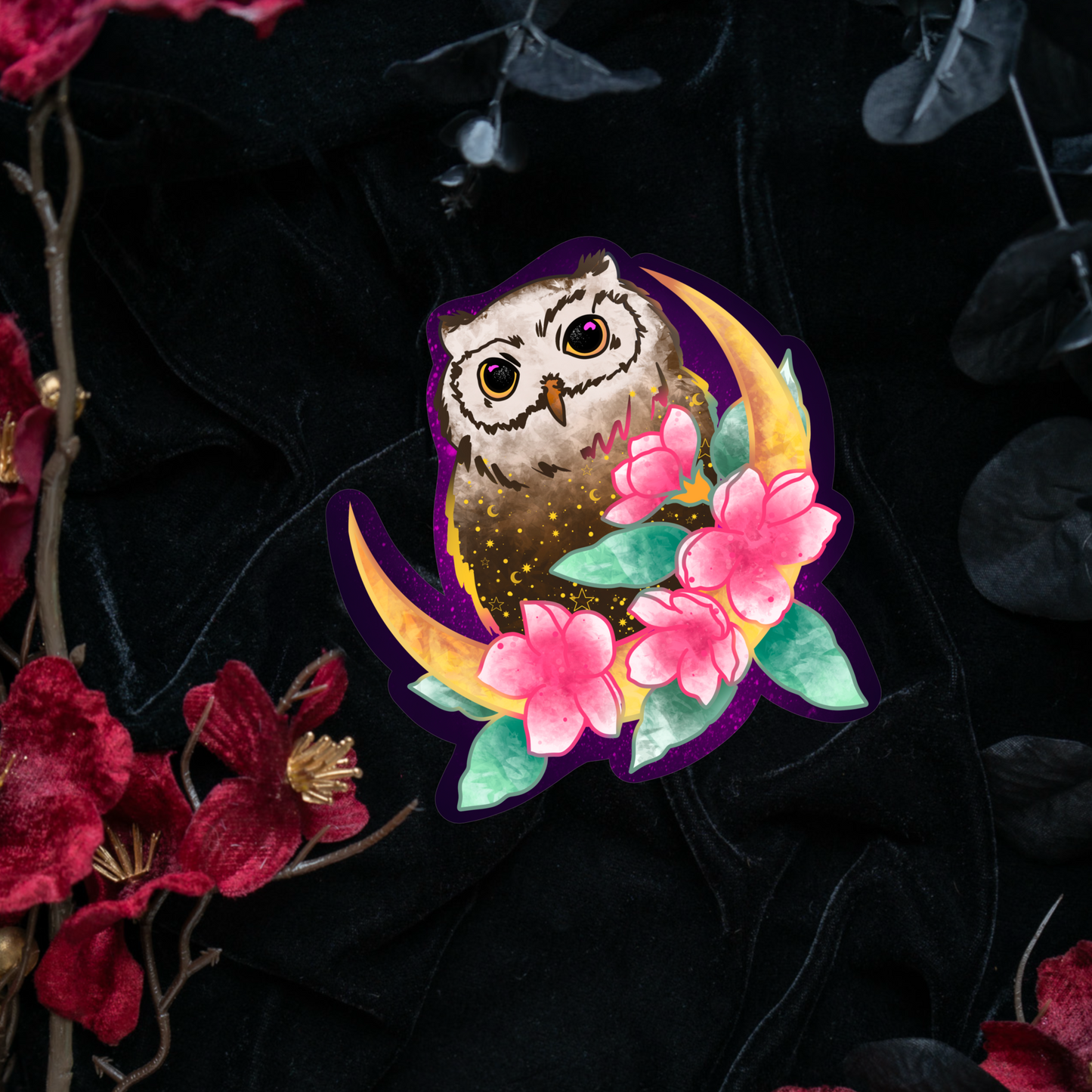 Celestial Owl - Sticker bonesandgardens
