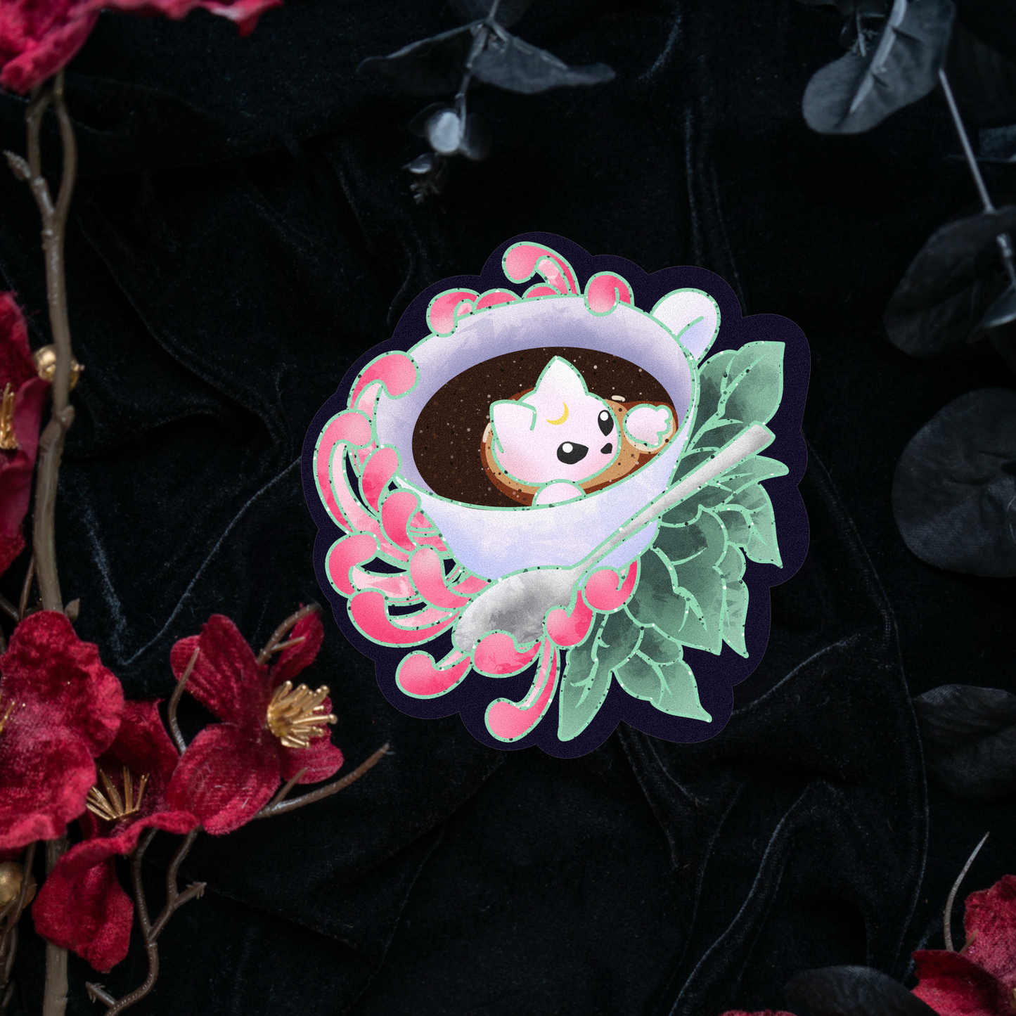 Cat Espresso - Sticker bonesandgardens