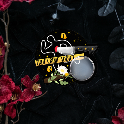True Crime Addict - Sticker bonesandgardens