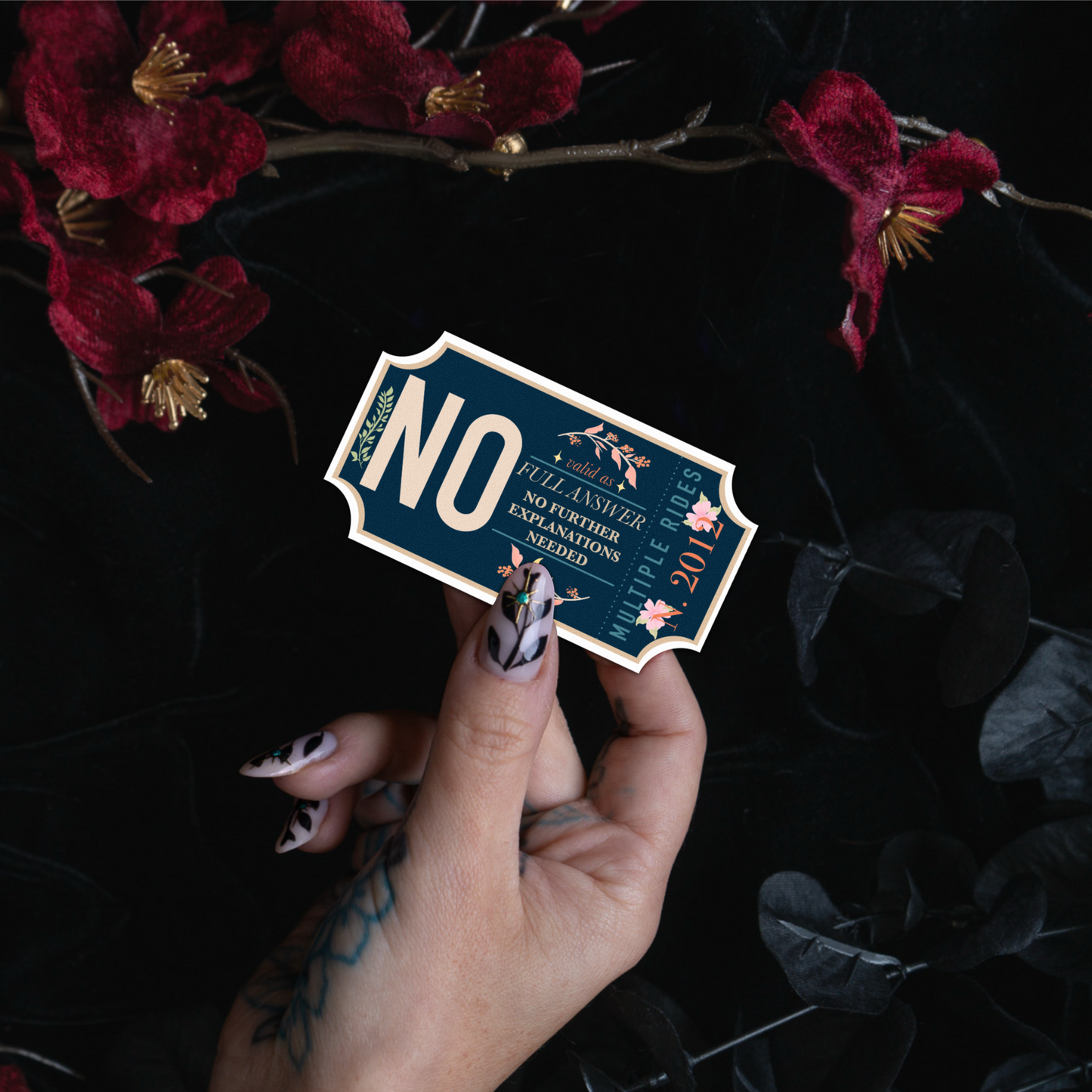 No - Sticker bonesandgardens